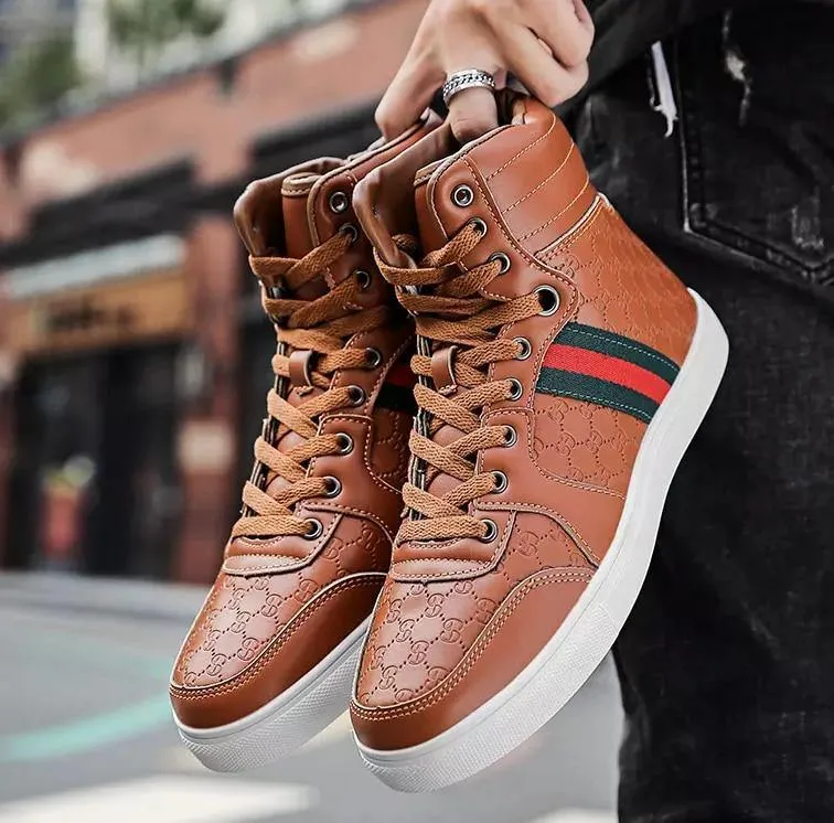 Men's Casual PU Leather Sneakers