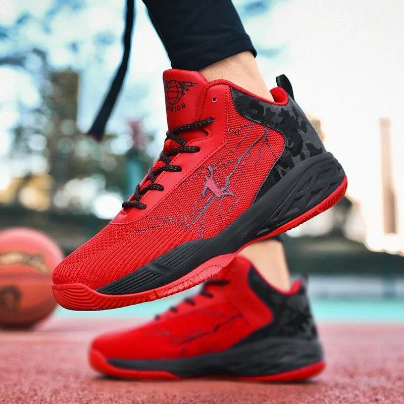 Men's Thick Sole Non-slip Basketball Shoes