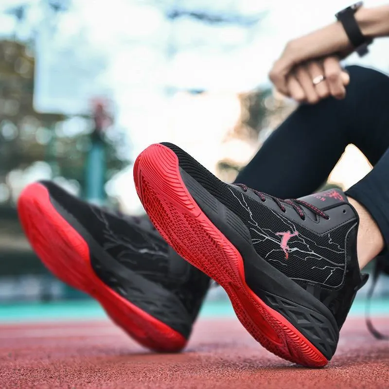 Men's Thick Sole Non-slip Basketball Shoes