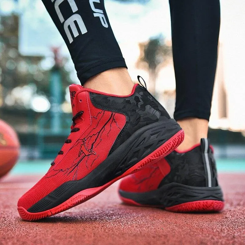 Men's Thick Sole Non-slip Basketball Shoes