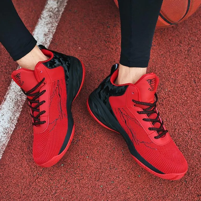 Men's Thick Sole Non-slip Basketball Shoes
