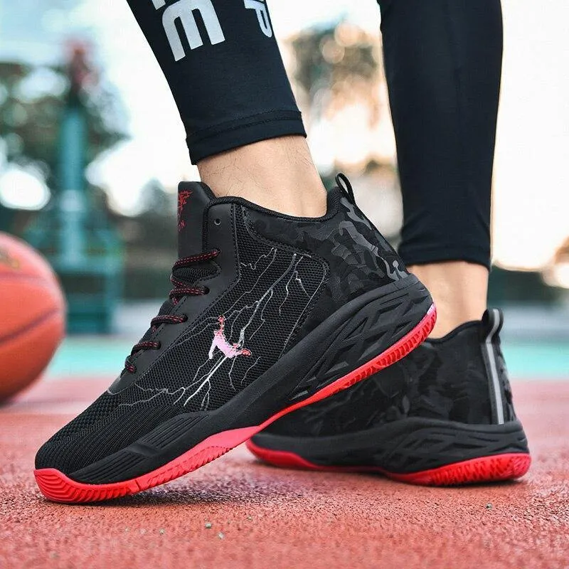 Men's Thick Sole Non-slip Basketball Shoes