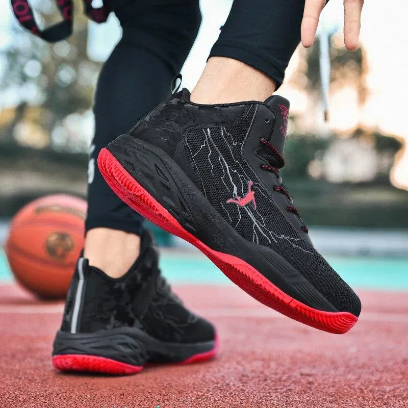 Men's Thick Sole Non-slip Basketball Shoes