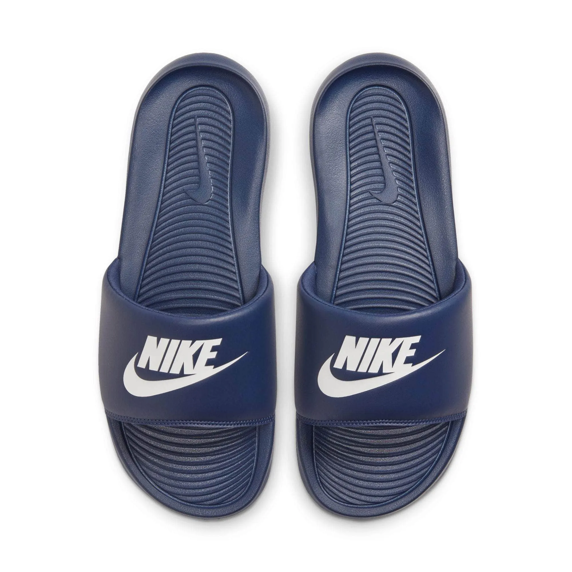 Nike Victori One Slides "Midnight Navy White" - Men's