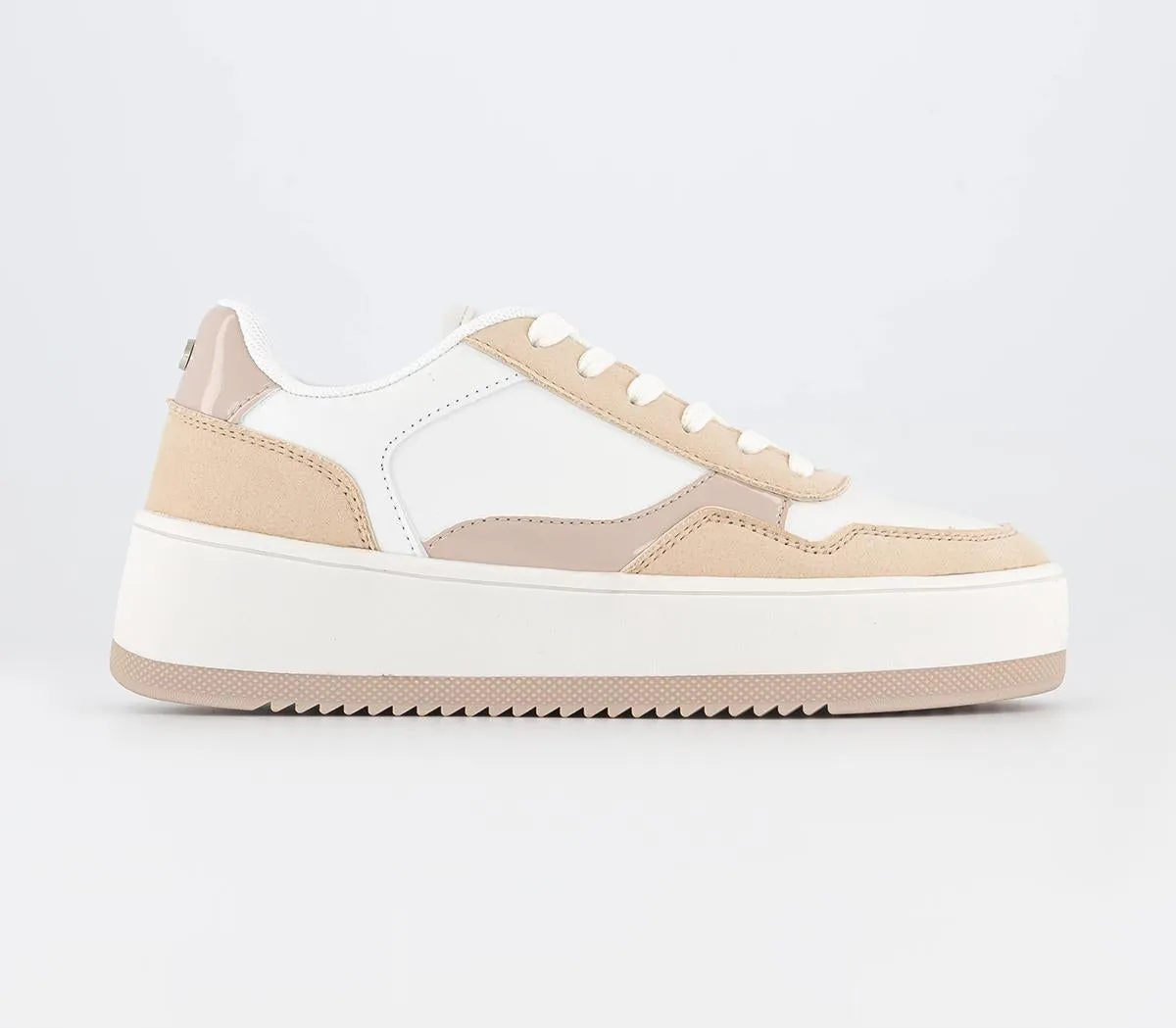 Office Floella Block Detail Trainers Nude Mix Uk Size 6
