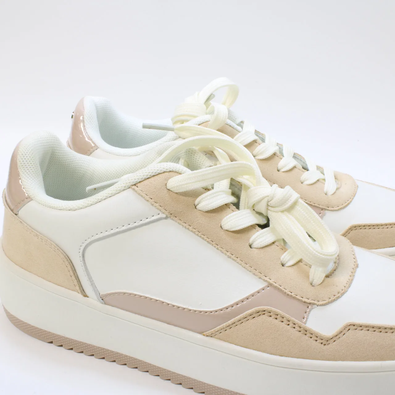 Office Floella Block Detail Trainers Nude Mix Uk Size 6