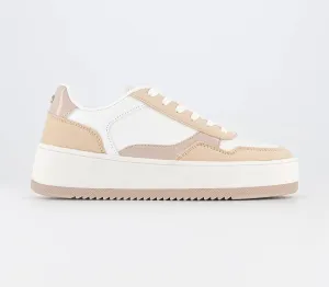 Office Floella Block Detail Trainers Nude Mix Uk Size 6