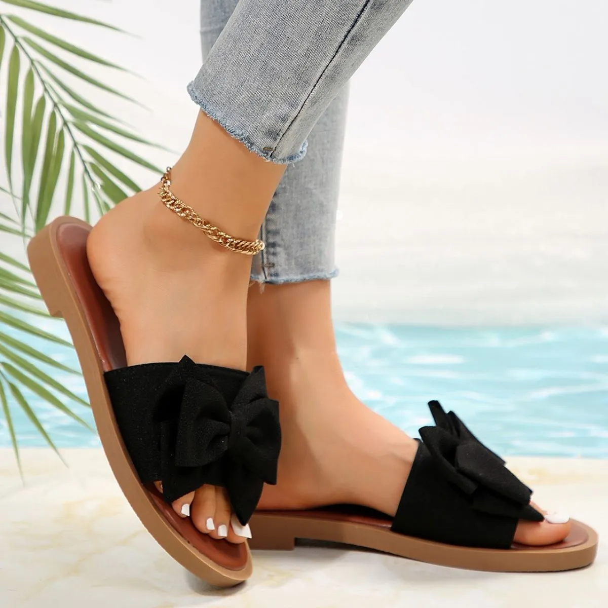 Open Toe Flats Sandals