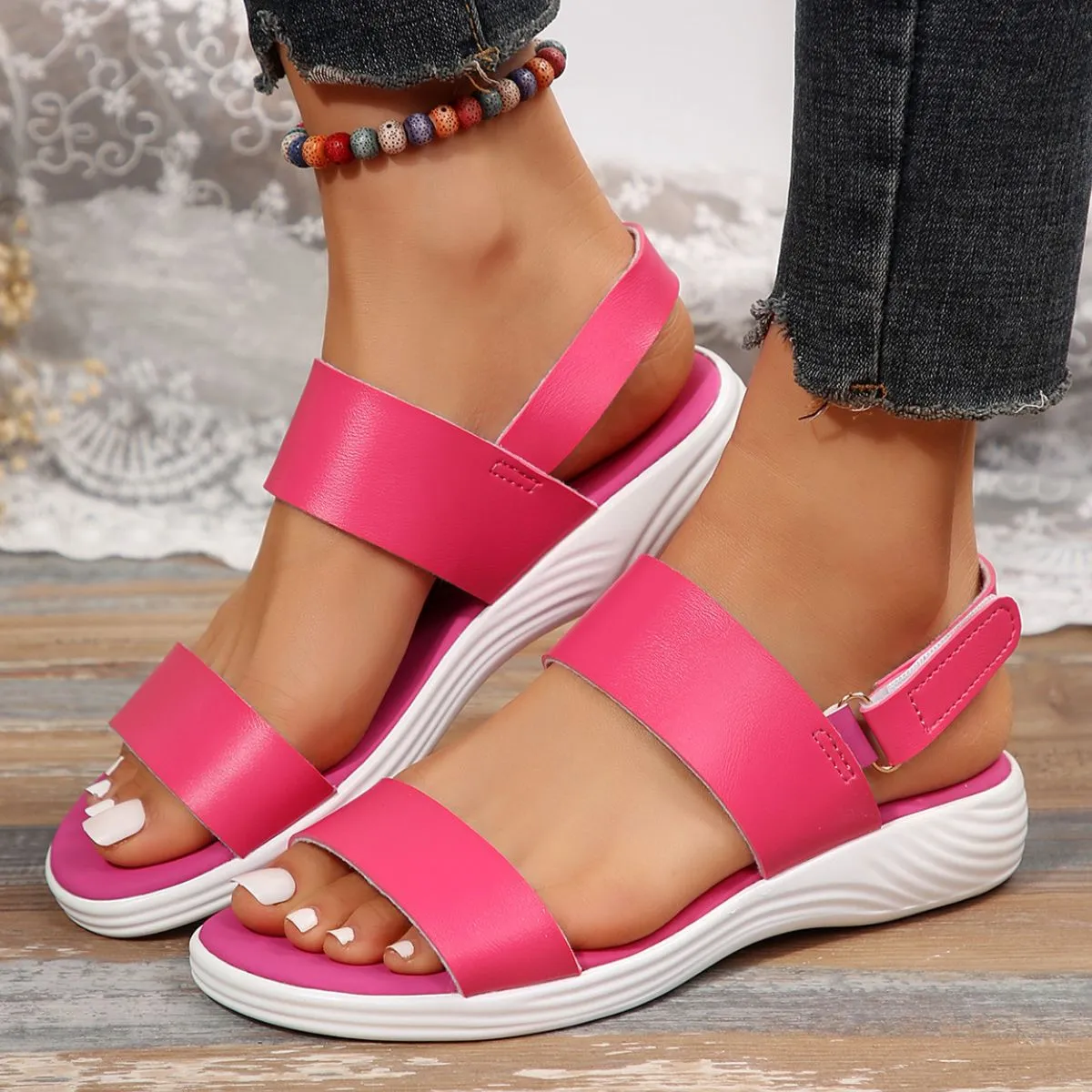 Open Toe Platform Sandals