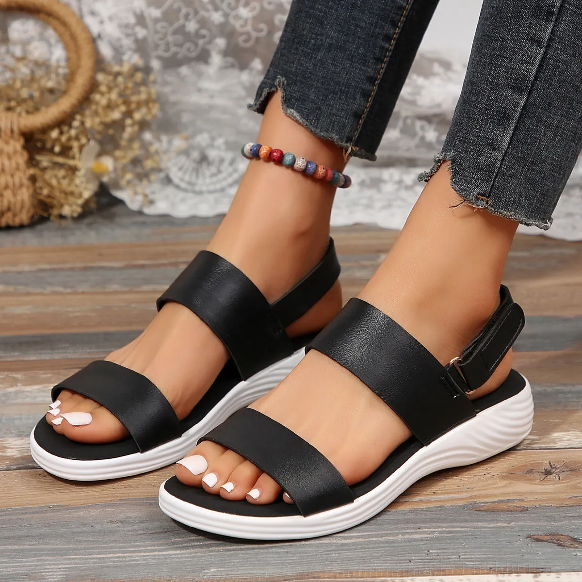 Open Toe Platform Sandals