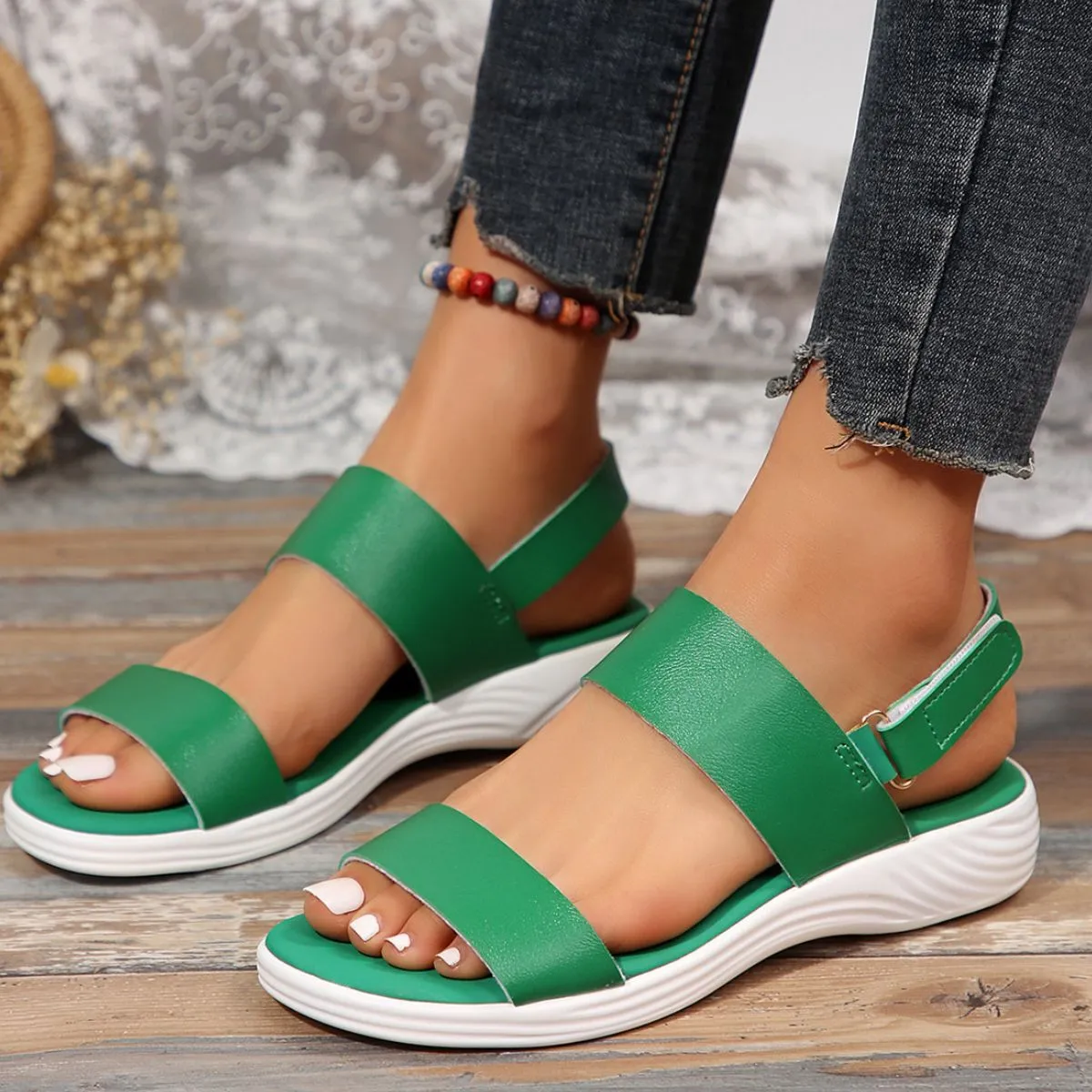 Open Toe Platform Sandals
