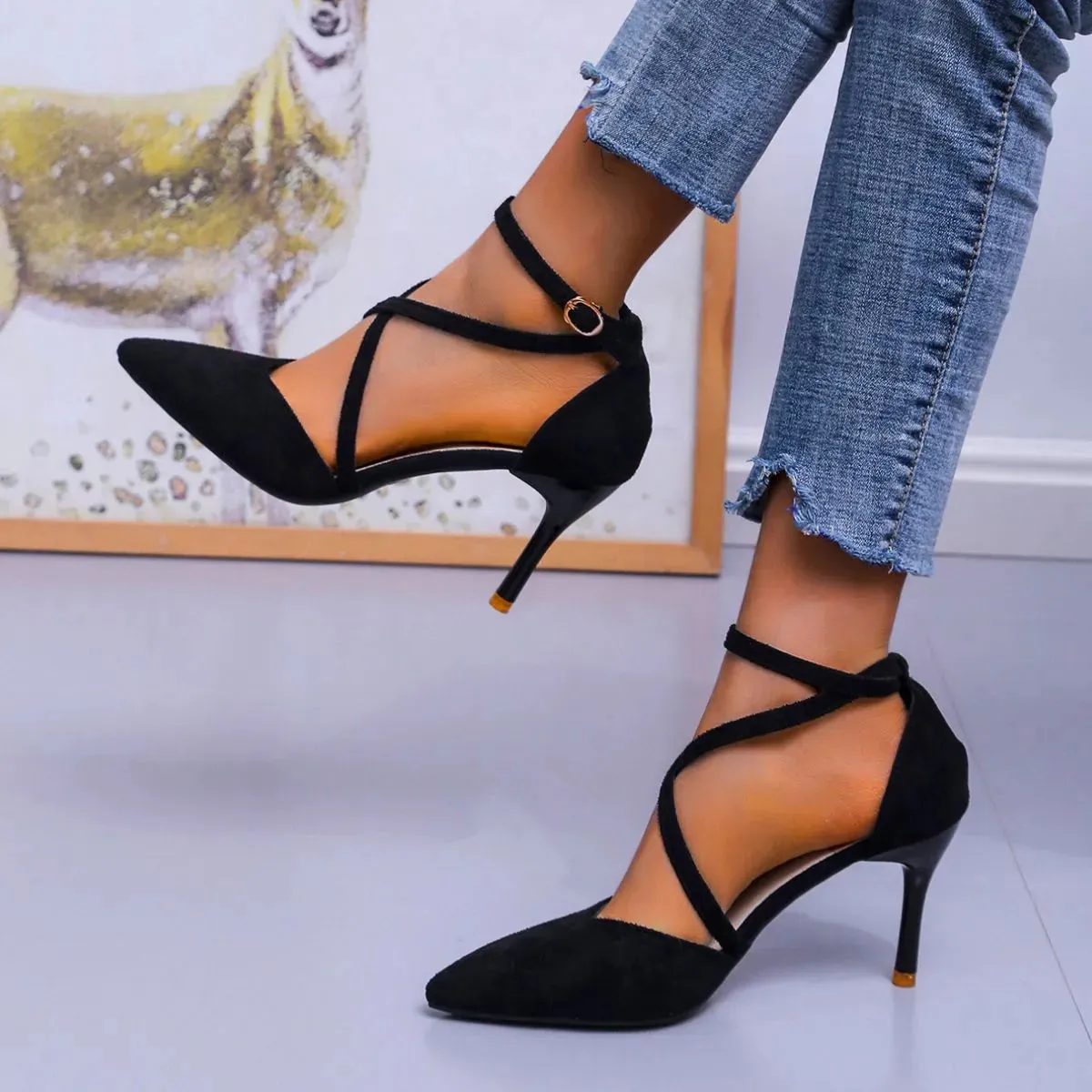 Point Toe Kitten Heels Pumps