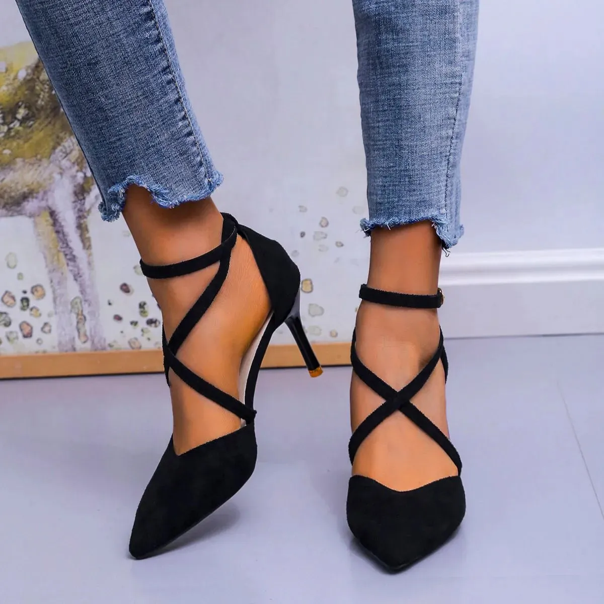 Point Toe Kitten Heels Pumps
