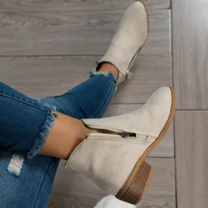 Round Toe Platform Boots