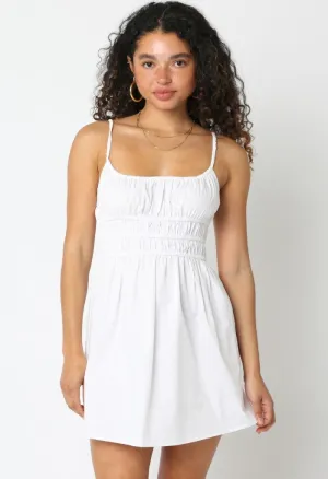 Sabrina Mini Dress-White