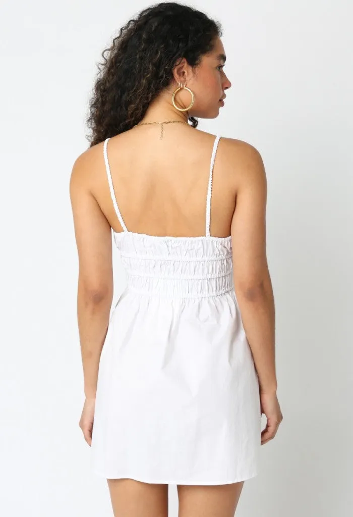 Sabrina Mini Dress-White