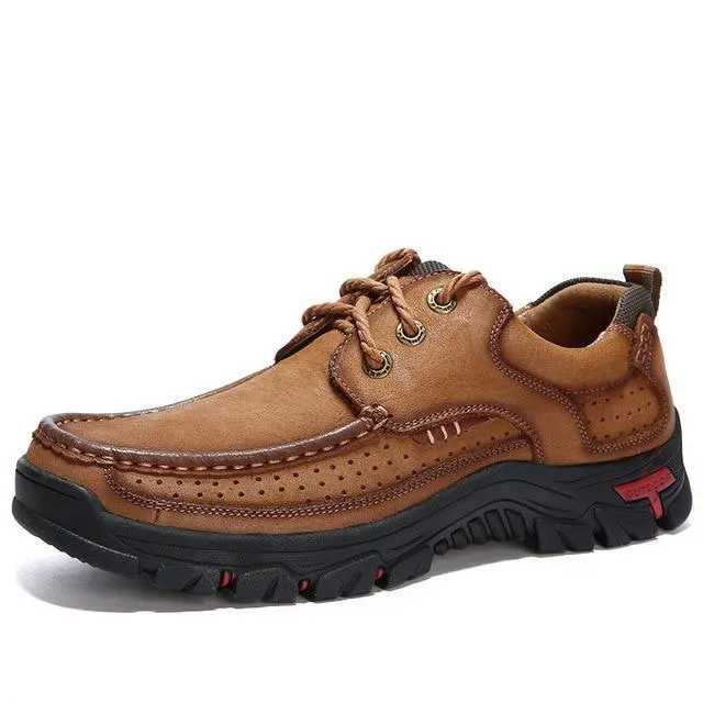 Shoes - Casual Stylish Men Genuine Leather Moccasin Sneakers Shoes