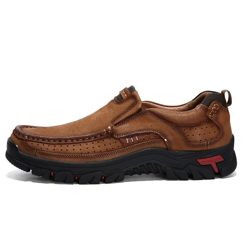 Shoes - Casual Stylish Men Genuine Leather Moccasin Sneakers Shoes