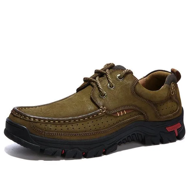 Shoes - Casual Stylish Men Genuine Leather Moccasin Sneakers Shoes