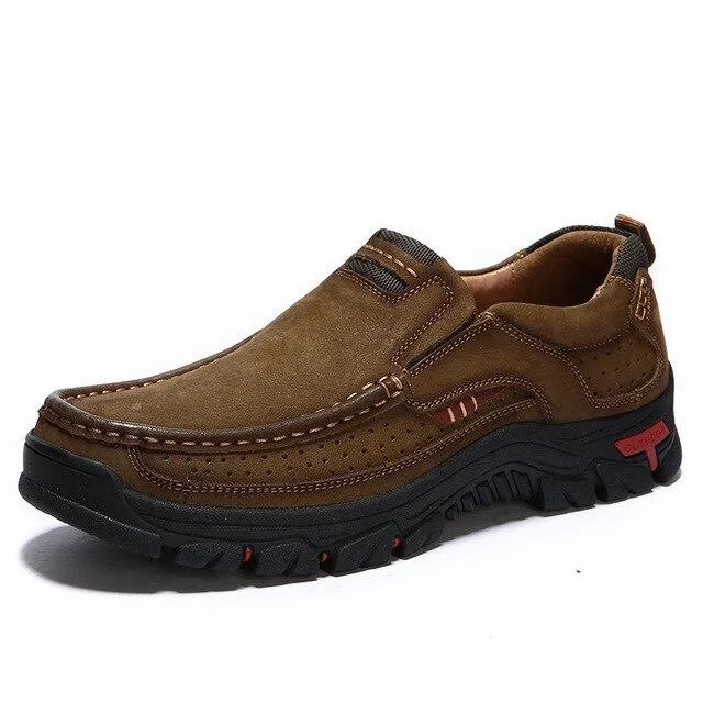 Shoes - Casual Stylish Men Genuine Leather Moccasin Sneakers Shoes