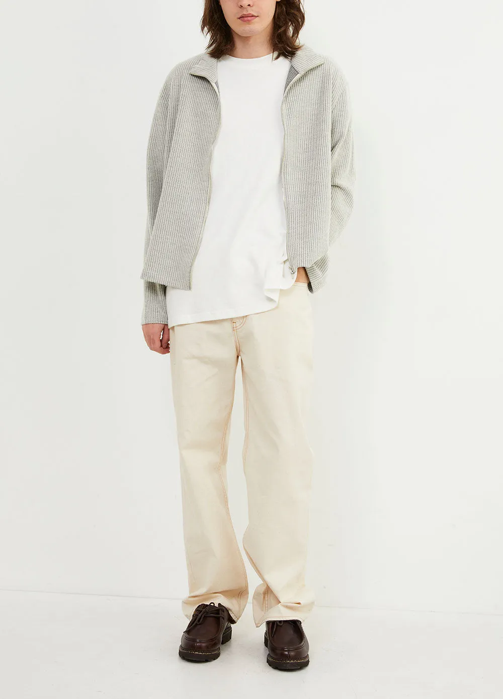 Shrunken Full Zip Polo