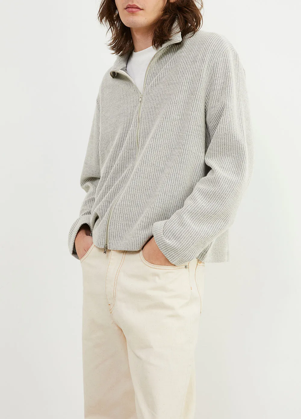 Shrunken Full Zip Polo