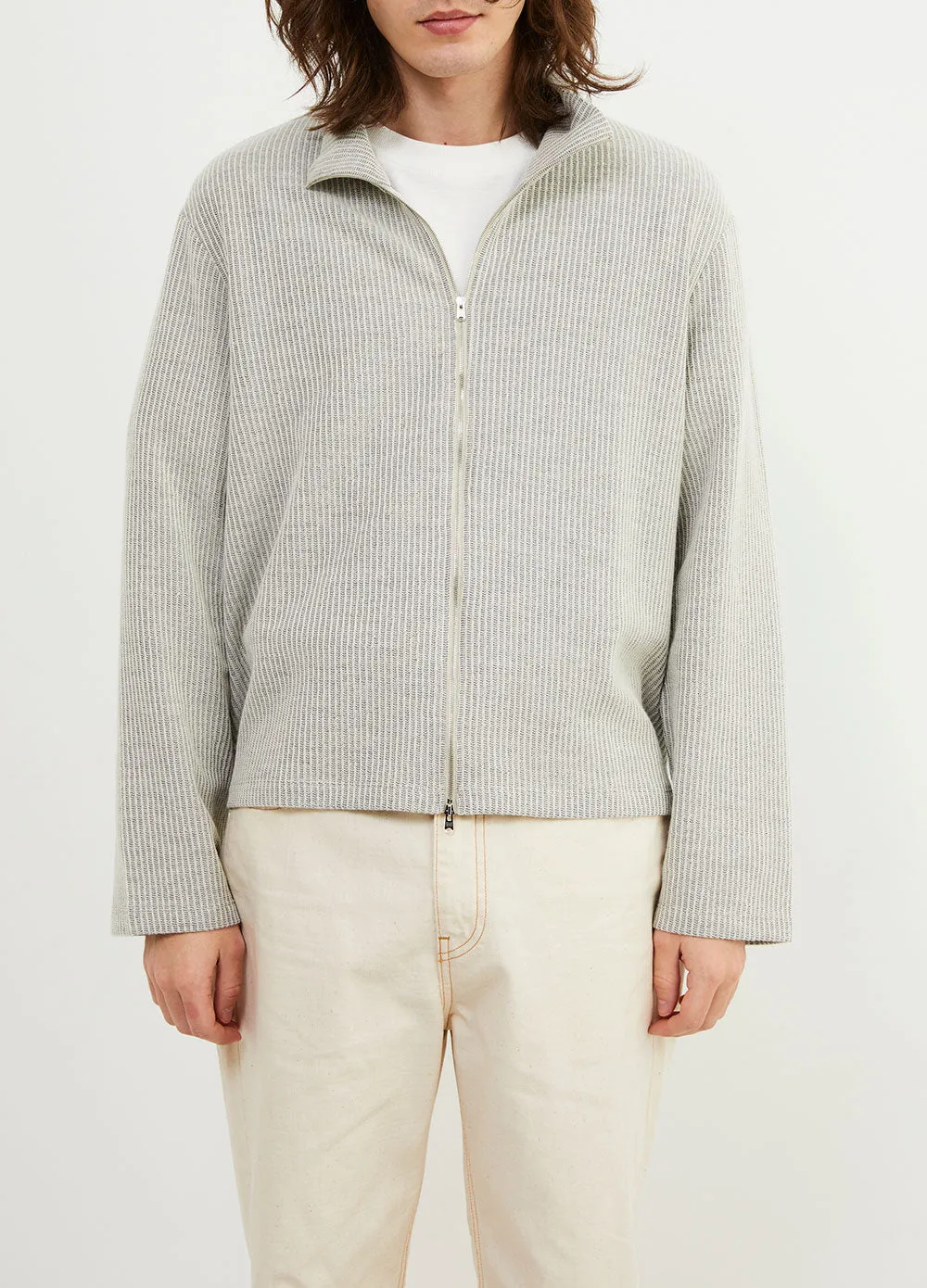 Shrunken Full Zip Polo