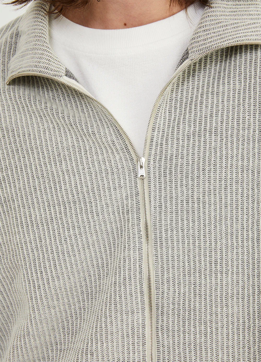 Shrunken Full Zip Polo