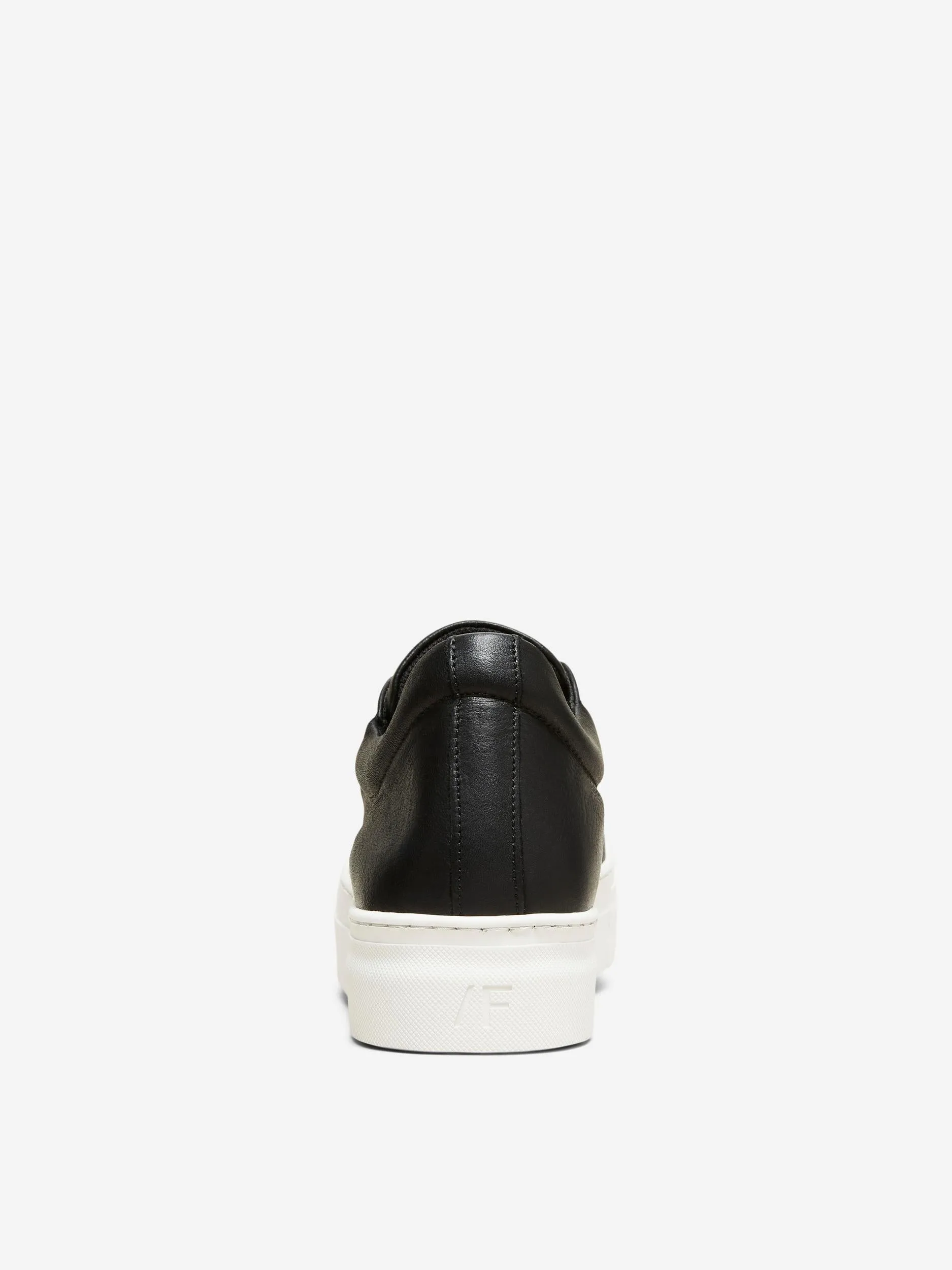 SLF Hailey Leather Trainer in Black