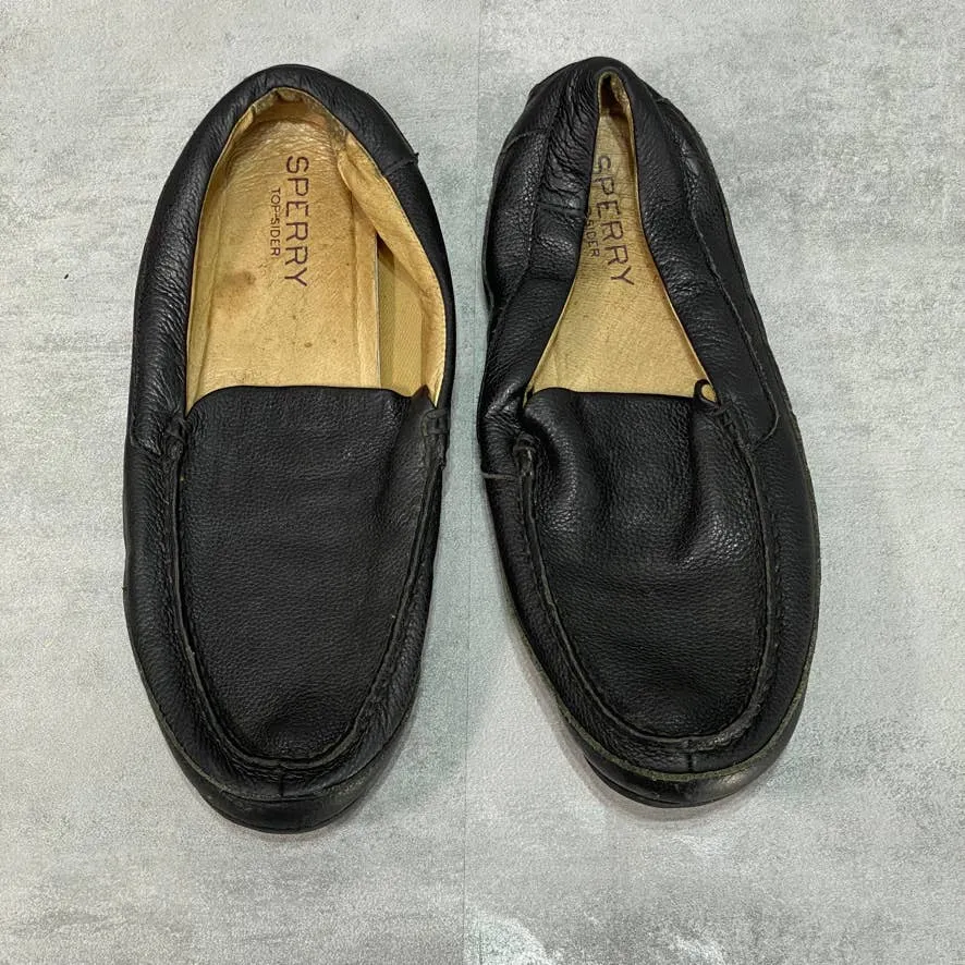 SPERRY Black Hampden Ventian Loafers SZ 12