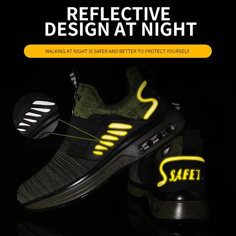 Stylish Men's Safely Sneakers for Work & Play