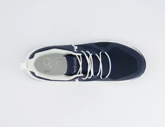 TENHAAG Navy Slip On Trainer