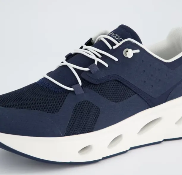 TENHAAG Navy Slip On Trainer