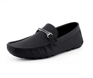 Vibrant Driving Shoe Men’s Soft Perforated Vegan Slip On