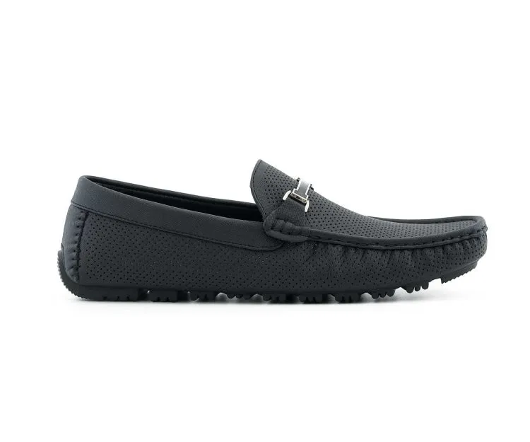 Vibrant Driving Shoe Men’s Soft Perforated Vegan Slip On