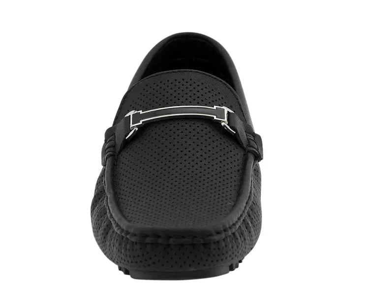 Vibrant Driving Shoe Men’s Soft Perforated Vegan Slip On