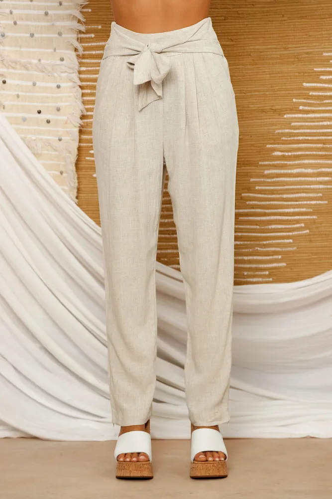 Vintage Vinyl Pants Natural