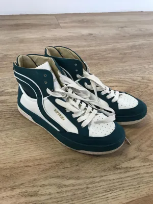 White and Blue High Top Trainers, Superdry, Size 6
