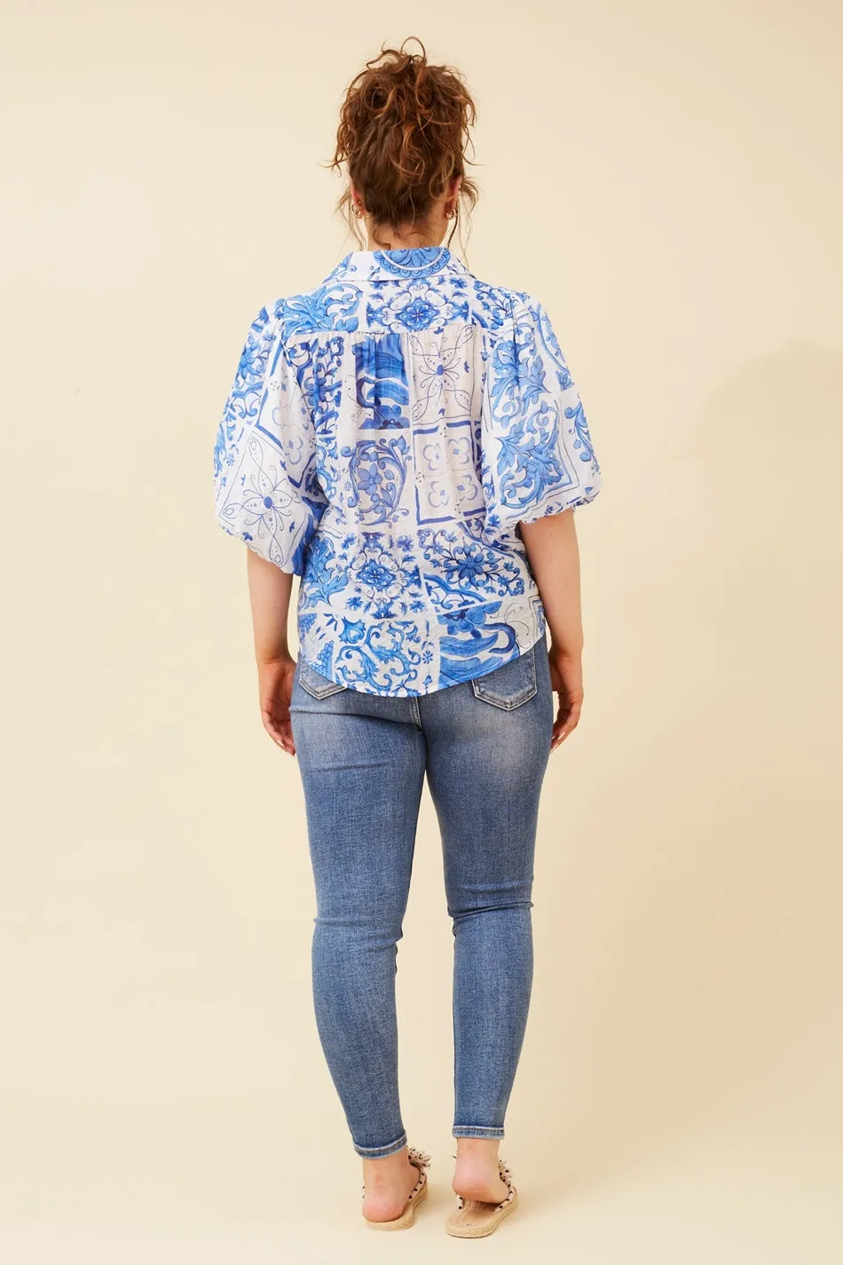 WILKIE PUFF SLEEVE BOHO TOP
